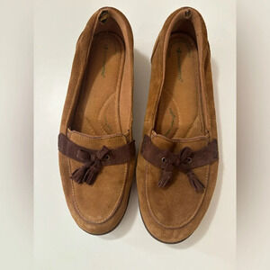 Grasshoppers Suede Tassel Comfort Flat Loafers
